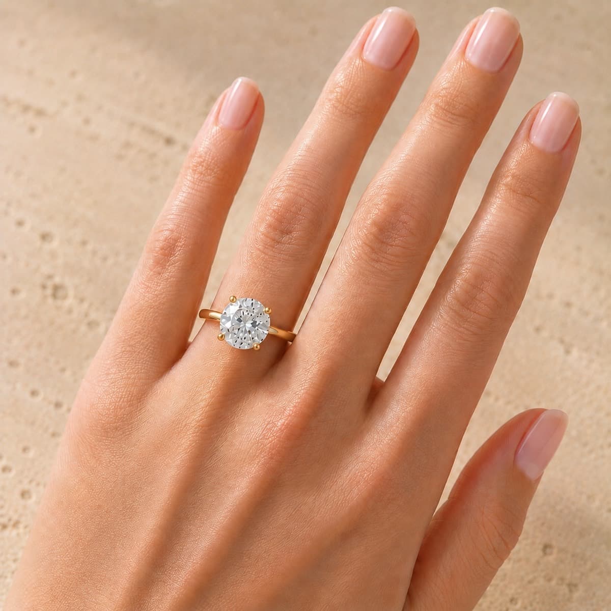 A classic solitaire, the ring most people picture first